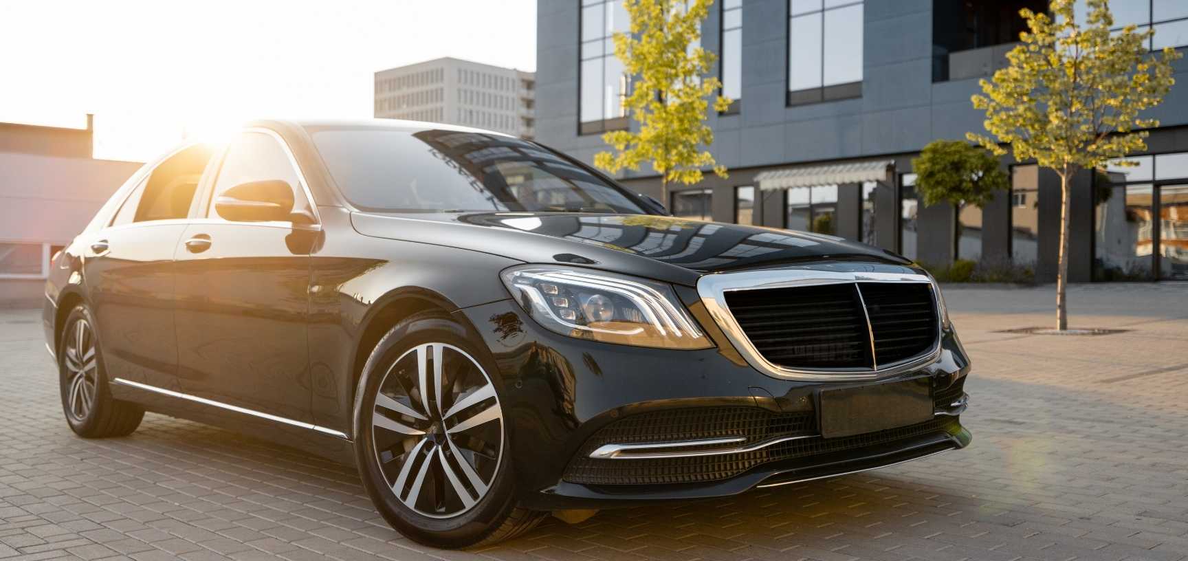 Luxury Car In City Lights